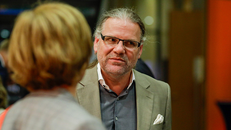 Jens Schulte (Präsident, SpiOST) beim Parl. Abend der Gesundheitshandwerke 2024