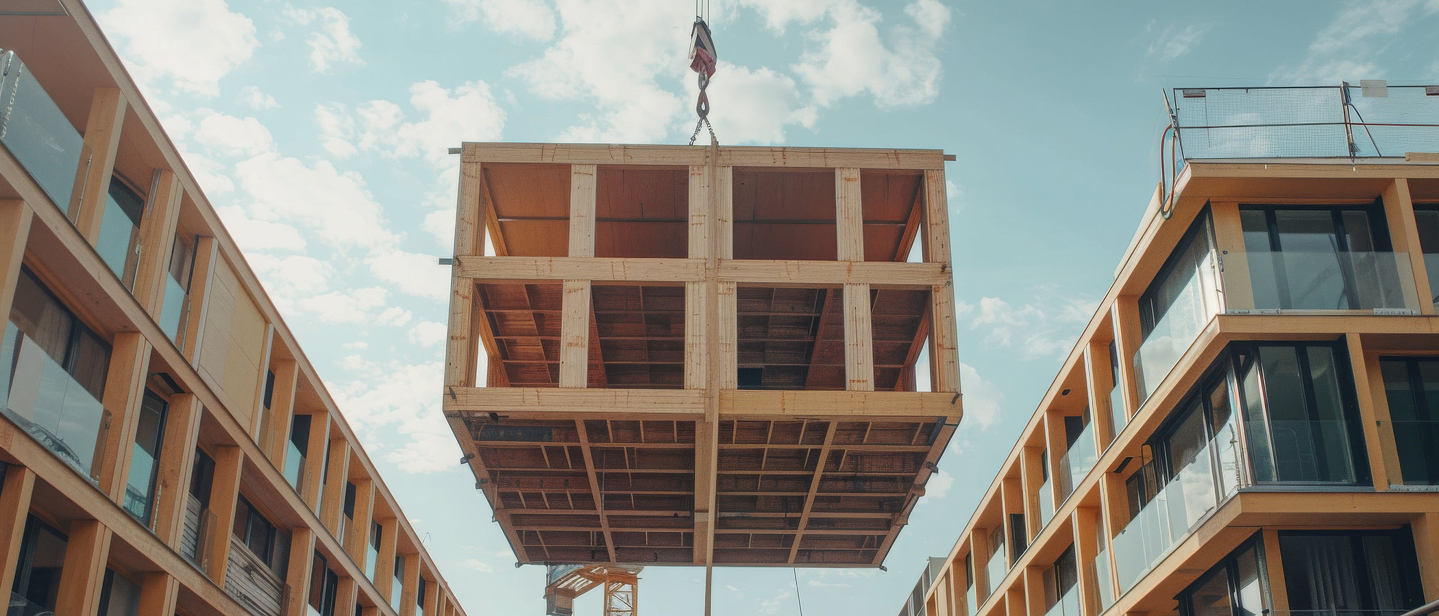 Holzsbau Baustelle Häuser