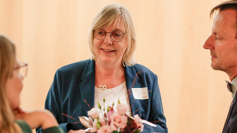 Ulrike Elsner (Vorstandsvorsitzende, vdek) beim Parl. Abend der Gesundheitshandwerke 2024