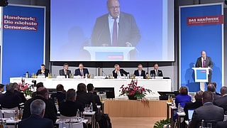 Peter Altmaier spricht beim ZDH-Forum 2018.