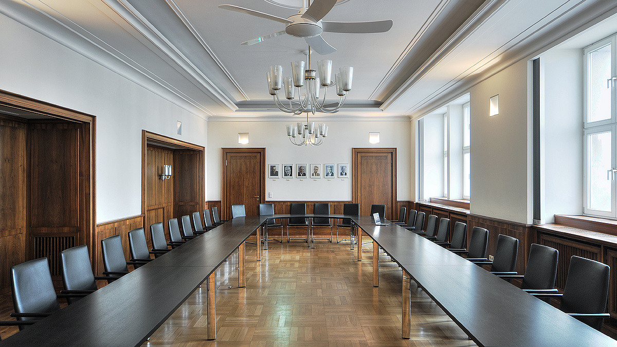Blick in einen Konferenzraum im Haus des Deutschen Handwerks.